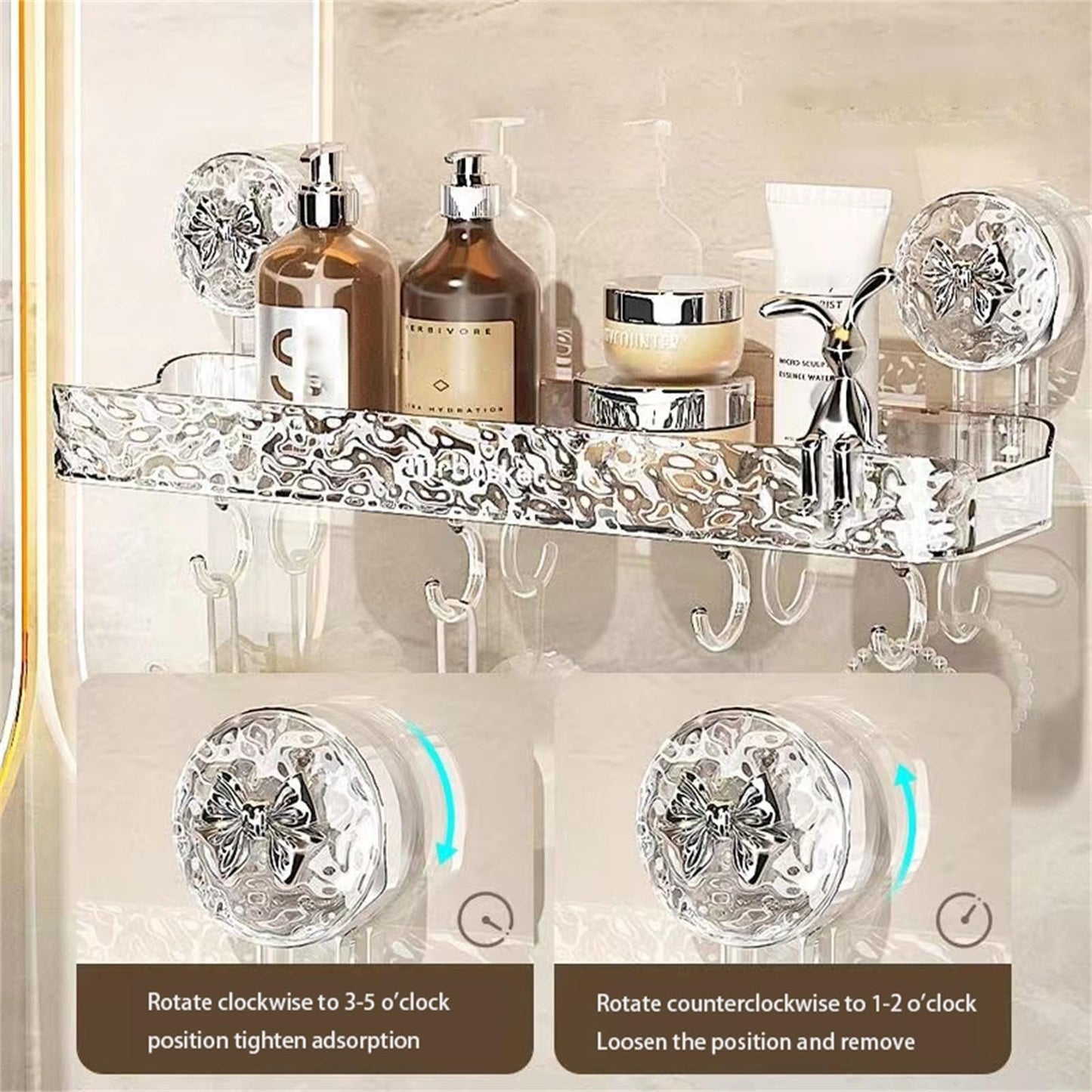 ✨Light luxury style punch-free storage rack