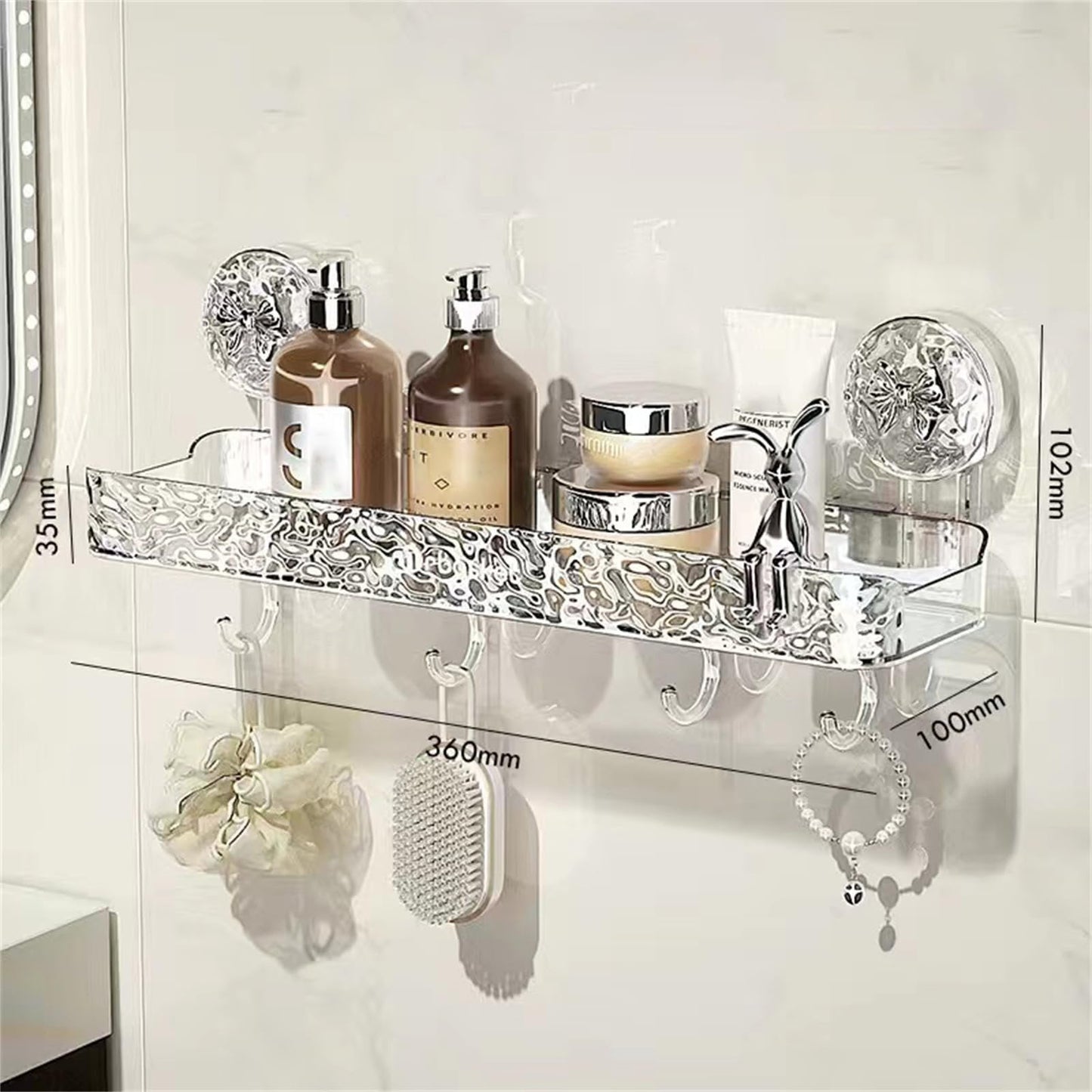 ✨Light luxury style punch-free storage rack