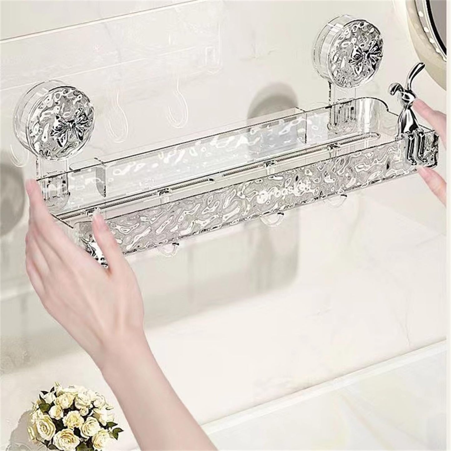 ✨Light luxury style punch-free storage rack