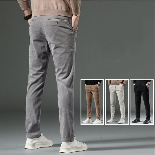 🔥Venta de último día 50%🔥Pantalones casuales gruesos de pana para hombre