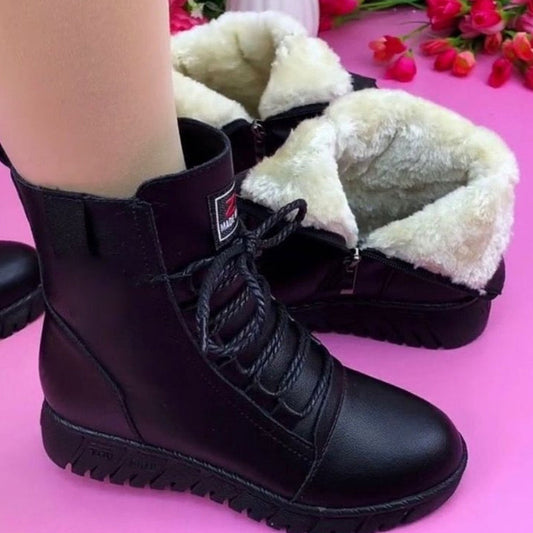 Botas gruesas impermeables ligeras y suaves para mujer